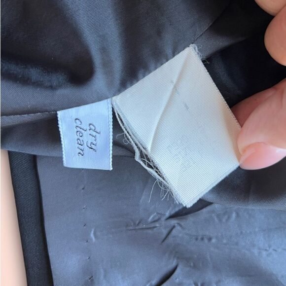 🟣 VINTAGE Pendleton 100% Virgin Wool Women’s Black Blazer size Small Petite - Picture 5 of 9